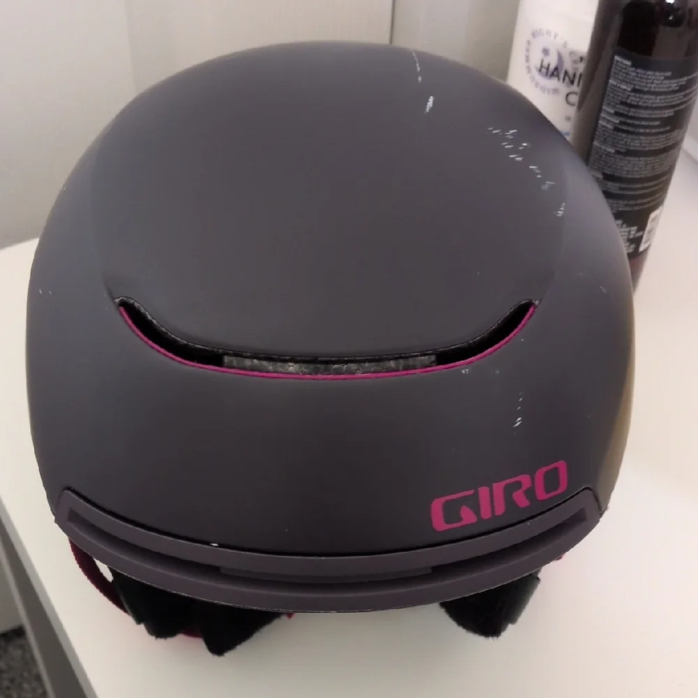 Giro Matte Charcoal Helmet with Pink Accents - Picture 1 of 7